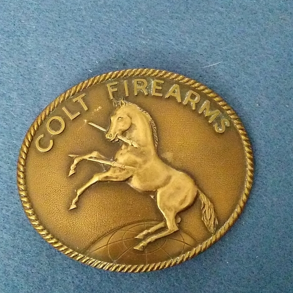 colt firearms belt buckle